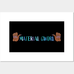 Material Gworl!! (Mermaid) Posters and Art